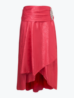 חצאית Vera skirt ורוד על רקע אפור פנינה קר