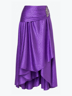 חצאית Vera skirt סגול על רקע אפור פנינה קר