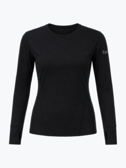 ely active quick dry long sleeve top black