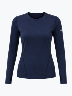 ely active quick dry long sleeve top navy