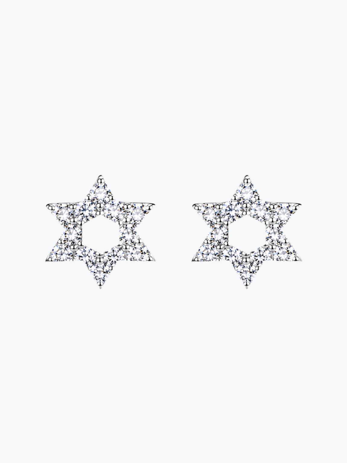 עגילי מגן דוד משובצים של MORIEL GUTGOLD