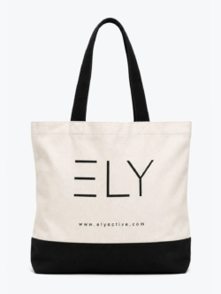 תיק ELY Tote - לבן/שחור